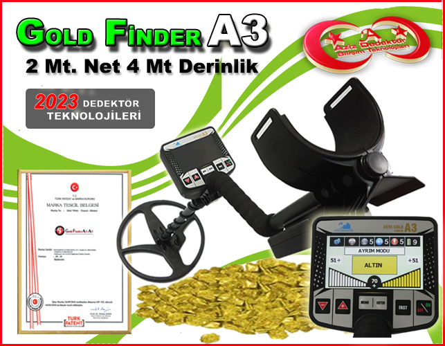 Altın Arama Dedektörü Gold Finder A3